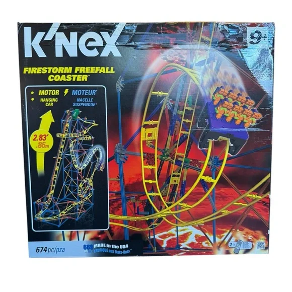 K’Nex Firestorm Freefall Coaster Building Set New - Picture 4 of 11
